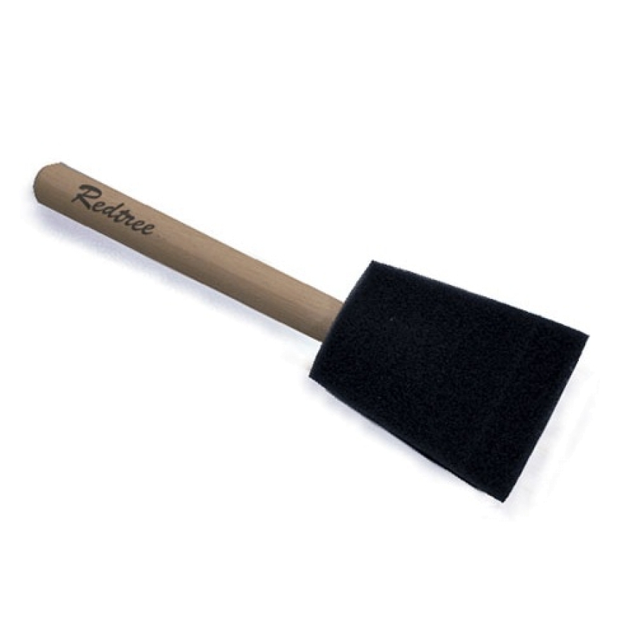 2 Foam Brush - Wood Handle 00006 8 - Redtree Industries