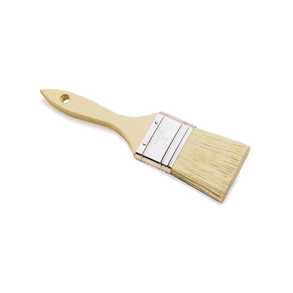 12 white bristle  1"inch disposable paint brushes ideal laminating etc FREEPOST 